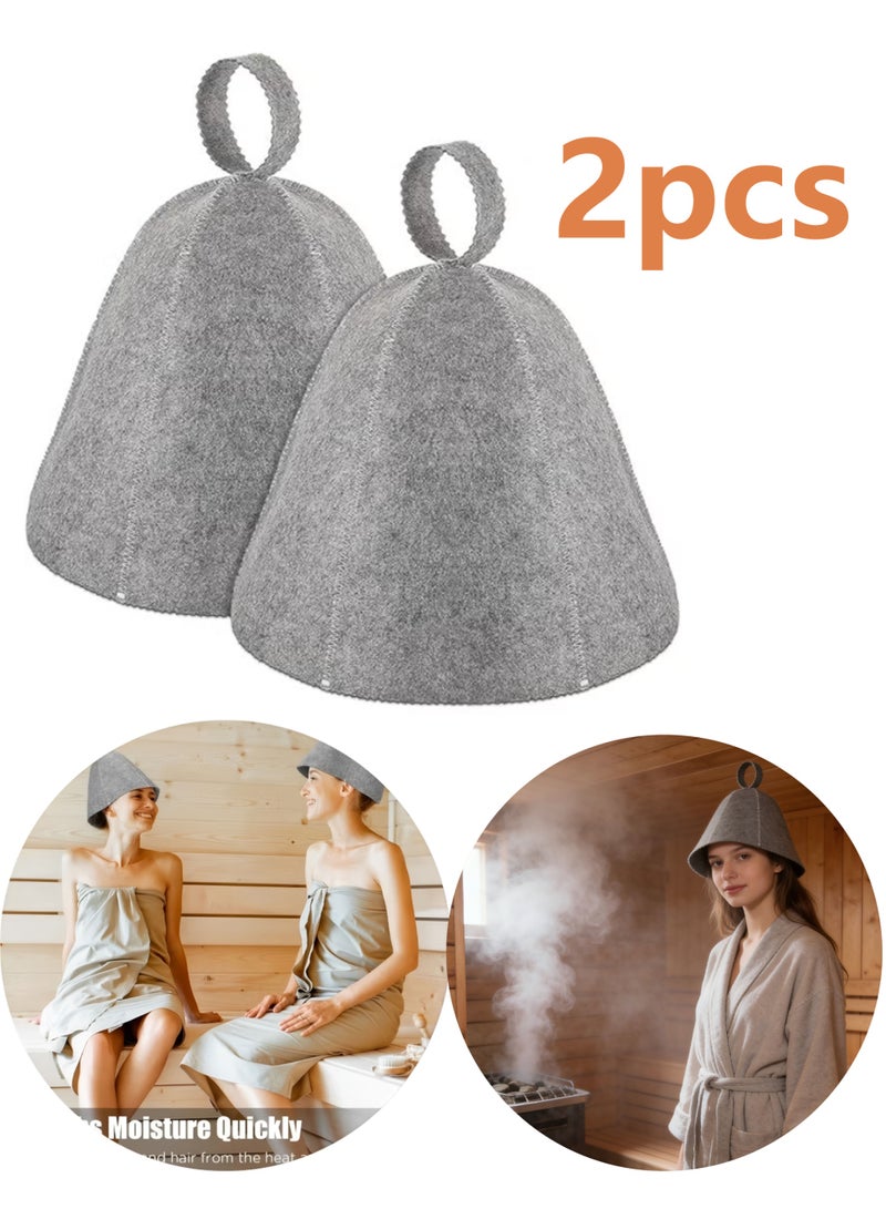 Sauna Hat for Men Women Wool Sauna Hat Vaporarium Cap Russian Banya Cap for Bath House Accessories - Image 1